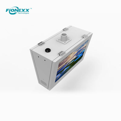 Good price 22 inch Pipe Hanging Bus Stop Digital Signage Double Facing Vandal Proof online