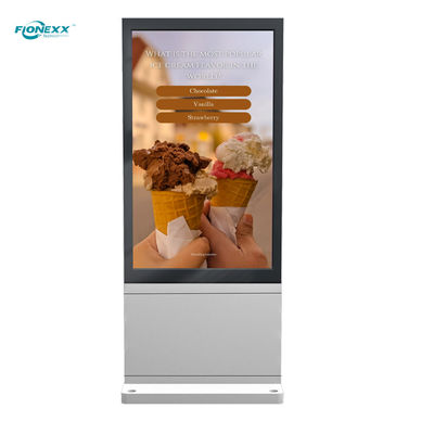 Good price 43 inch Silver AD Board Outdoor Fanless Vertical Digital Totem online