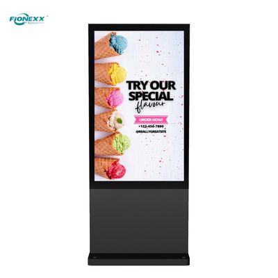 Good price 49 inch Black AD Board Outdoor Fanless Vertical Digital Totem online