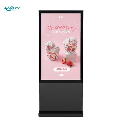 Good price 49 inch Black Android Outdoor Fanless Vertical Digital Totem online