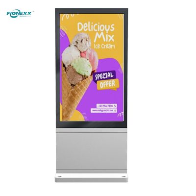 Good price CE 65Inch Free Standing Digital Signage Outdoor Digital Screens For Advertising online