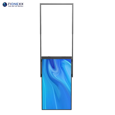 Good price 55inch Dual Sided Window Facing Display Hanging Lcd Display with narrow bezel 14.3mm online