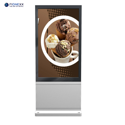 Good price Super Slim Digital Signage Kiosk Double Sided LCD Advertising Player Vertical Totem online