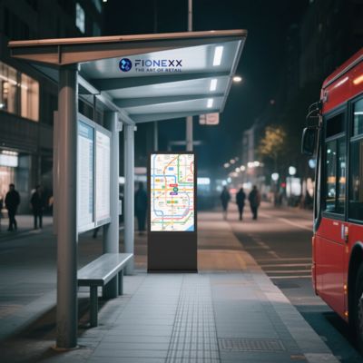 Good price Black AD Board Outdoor Fanless Vertical Digital Totem Outdoor Intelligent Display Screen online