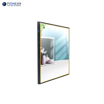 Good price 22 Inch Square LCD Display With Mirror Glass Black Gold Frame Digital Signage High-Definition Digital Signage online