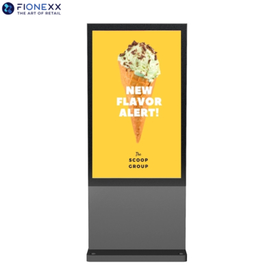 Good price 75Inch Gray Android Outdoor Digital Signage Totem Sleek Bezel online