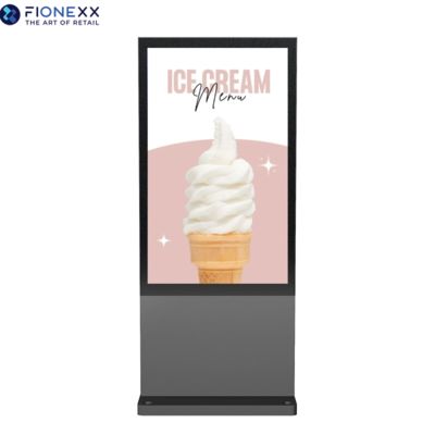 Good price Street Side 800-2500nits Outdoor Digital Totem 75 Inch Gray AD Board online