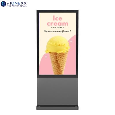 Good price 800-2500cd/M2 High Brightness Outdoor Digital Totem 55 Inch Aluminum Profile online