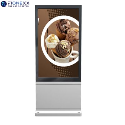 Good price 43 inch Silver Android Outdoor Fanless Vertical Digital Totem online