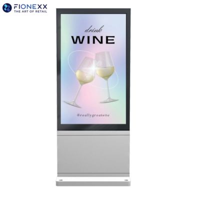 Good price 49 inch Silver AD Board Outdoor Fanless Vertical Digital Totem online