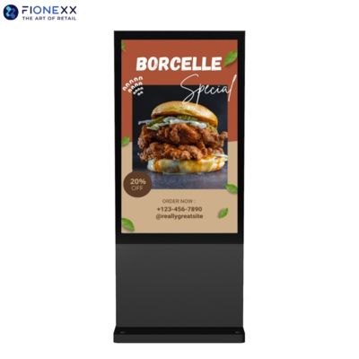 Good price 75 Inch Black AD Board Outdoor Fanless Vertical Digital Totem High-Definition Advertising Display Screen online