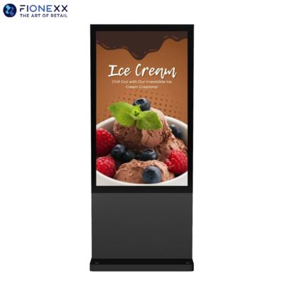Good price 55 Inch Black AD Board Outdoor Fanless Vertical Digital Totem Outdoor Durable Advertising Display Screen online