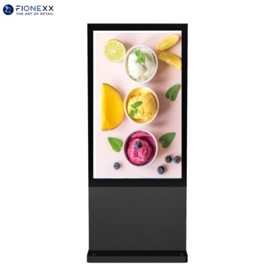 Good price 49 Inch Black Windows Outdoor Fanless Vertical Digital Totem Outdoor Durable Advertising Display Screen online