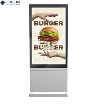 Good price Outdoor Durable Advertising Display Screen Streamlined Enclosure Outdoor Digital Totem 86inch Wide Viewing Angle online
