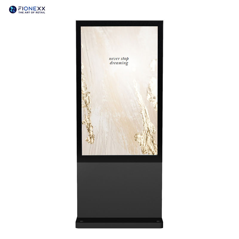 49 Inch Black Android Outdoor Fanless Vertical Digital Totem Outdoor ...