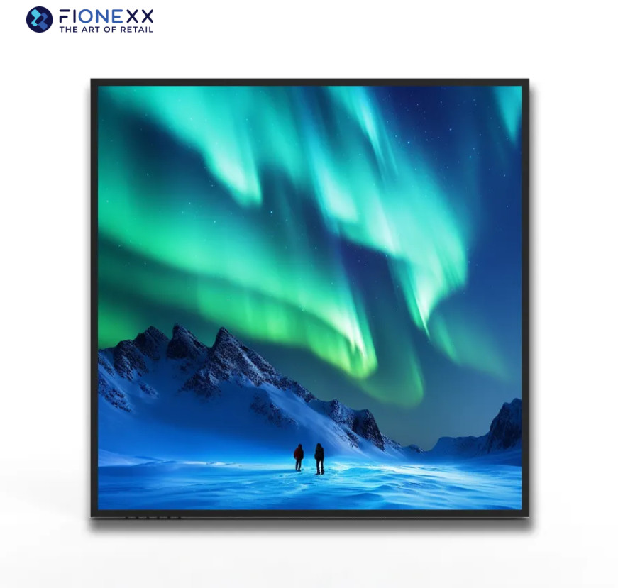 Perfect Screen View Wall Mounted High Contrast Square LCD Display Perfect for Retail Shops