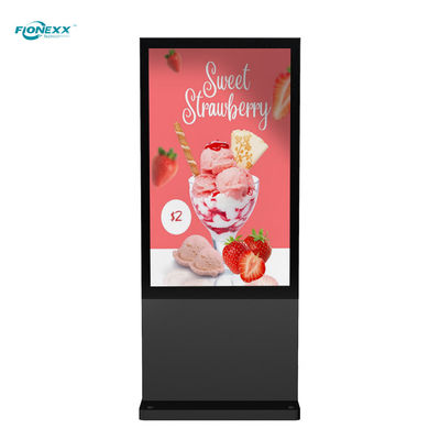 Good price 43 inch Black Windows Outdoor Fanless Vertical Digital Totem online