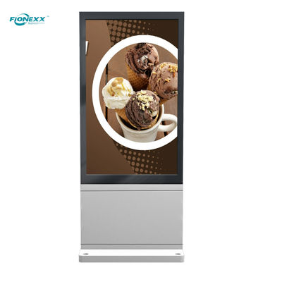 Good price 43 inch Silver Android Outdoor Fanless Vertical Digital Totem online