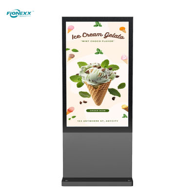 Good price 43 Inch Outdoor Digital Signage Kiosk With Android 11.0 OS Sleek  Bezel online
