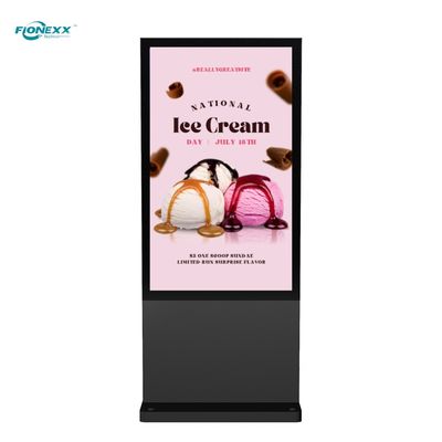 Good price 65 inch Black AD Board Outdoor Fanless Vertical Digital Totem online