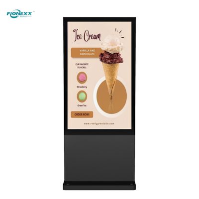 Good price 65 inch Black Windows Outdoor Fanless Vertical Digital Totem online