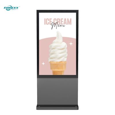 Good price Street Side 800-2500nits Outdoor Digital Totem 75 Inch Gray AD Board online