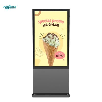Good price 75Inch Gray Android Outdoor Digital Signage Totem Sleek Bezel online