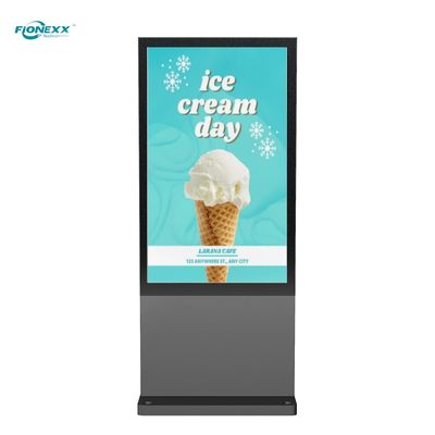 Good price 86 Inch Gray Windows Outdoor Digital Totem Vertical Digital Screen  800-2500nits online