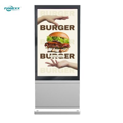 Good price Streamlined Enclosure Outdoor Digital Totem 86inch Wide Viewing Angle online
