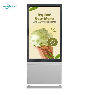 Good price Super Slim Digital Signage Kiosk Double Sided LCD Advertising Player Vertical Totem online