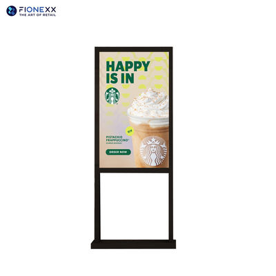Indoor Floor Standing H Type 43inch Digital Display Totem