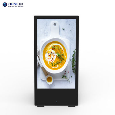 Metal frame Battery Powered Digital Signage 49inch  2000cd/m2