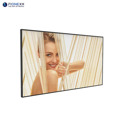 QLED Aluminium frame 55 Inch Lcd Display Wall Mounted Digital Advertising Screen