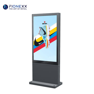 High Brightness 55 Inch Digital Signage Display Fanless Outdoor Lcd Signage