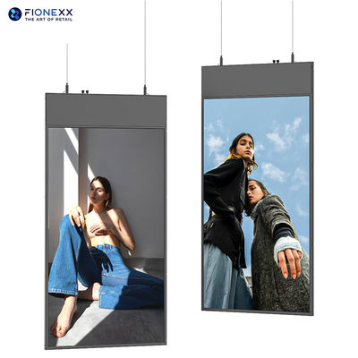 55inch x 2 Size Bright LCD Display for Retail and Commercial Spaces Ceiling Mounted