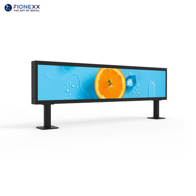 Double Sided 24 Inch Stretched Bar Lcd Panel 1920x360 Banner Style