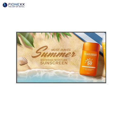 Ultra Resistant LCD Window Displays for Direct Sunlight Exposure 65inch 4k Resolution