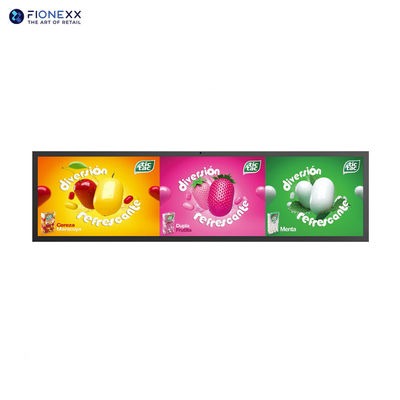 WiFi LAN Network Indoor Stretched Bar LCD Display 58.4inch 700nits