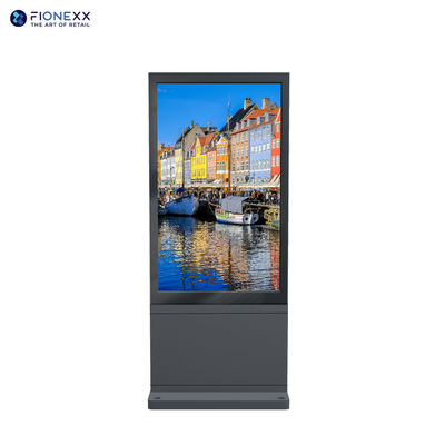 55inch Fanless Outdoor Digital Totem With PCAP Touch For Optional