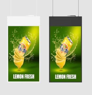 43 inch ultra slim 13.6mm hanging double sided LCD display with LCD advertising LCD screens