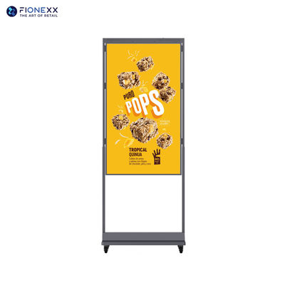 Double Sided LCD Window Displays High Brightness 55inch Free Standing Totem