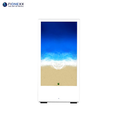 Good price 2000nits Brightness Digital LCD Kiosk with Movable Battery IP65 Water Proof WiFi and Bluetooth Connection online