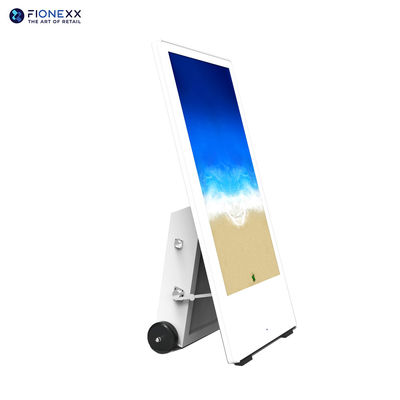 Good price 43-Inch Portable LCD Digital Signage Displays High Capacity Battery Powered Moveable For Retail Store online