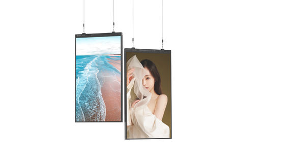 Ceiling Mounted 55-65 Inch High Brightness LCD Display for Indoor Retail Advertising
