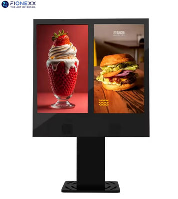 Floor Stand Digital Signage Drive-Thru WiFi LCD Fast Food Marketing Display Self-Service Menu 55 Inch Outdoor	Drive Thru Digital Signage
