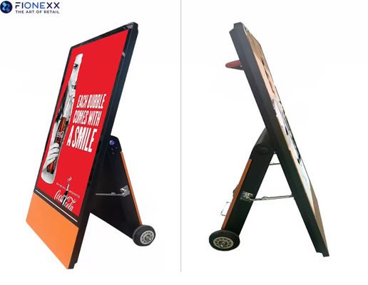 43 Inch 1080P Outdoor Battery Powered Digital Signage Poster 2000 Nits PCAP Optional