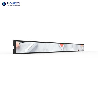 Android Solution Stretched LCD Screen 400nits Brightness 37.8 Inch Shelf Edge Display