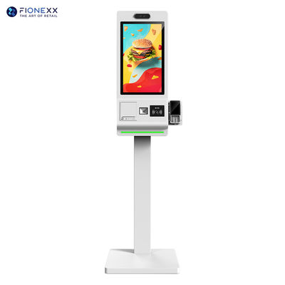 23.6inch Self Service Kiosks with QR Scanner and Thermal Printer for Fast Food and Retail