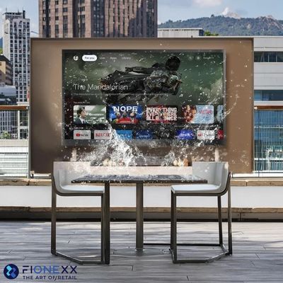 Outdoor Smart Television Weatherproof Google TV, 4K High Brightness Temperature Resistant IP55 Waterproof TVs