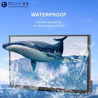 Full Sun IP55 Waterproof QLED TV 2000nit 3500nits 4k Television HD All Metal Housing Outdoor TV